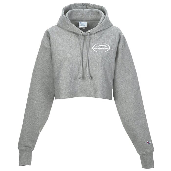 Champion Reverse Weave Cropped Hoodie - Ladies' - Screen