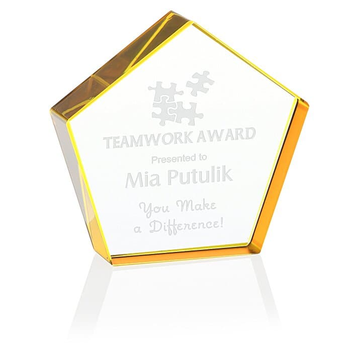 Calgary Pentagon Award - 3 inches