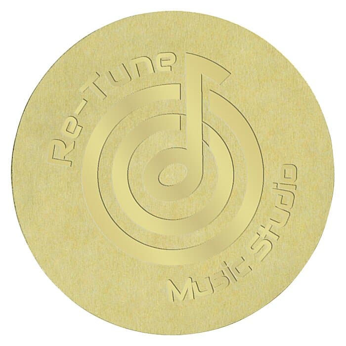 Embellished Seal by the Roll - Circle - Smooth Edge - 1 1/2 inches