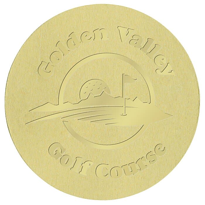 Embellished Seal by the Roll - Circle - Smooth Edge - 2 inches