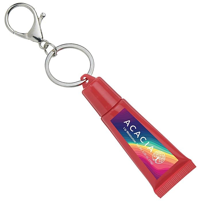 Squeeze Tube Lip Moisturizer with Key Ring