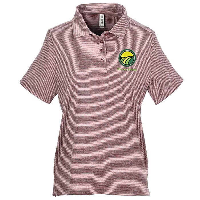 Relay Heathered Stripe Polo - Ladies'