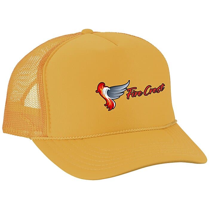 OTTO Five Panel Foam Trucker Cap - Solid