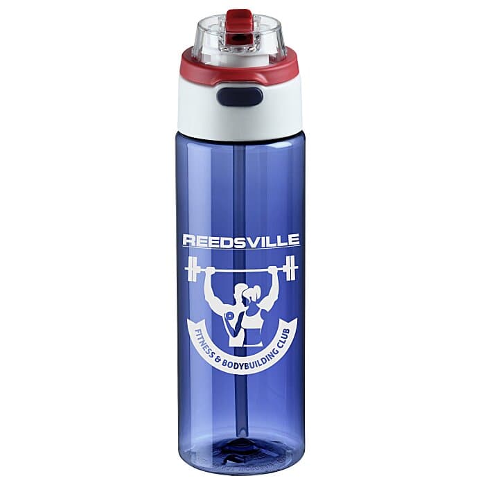 Ella Water Bottle with Flip Up Straw - 24 oz. - USA