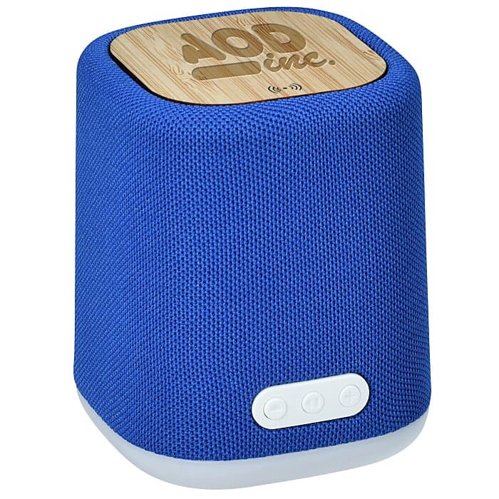 Rio Bluetooth Speaker with Bamboo Wireless Charger