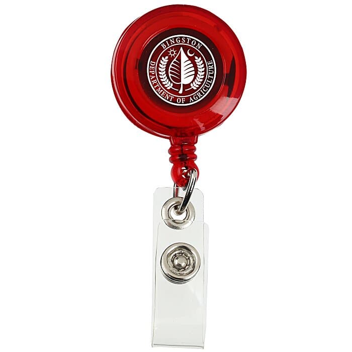Economy Retractable Badge Holder - Translucent