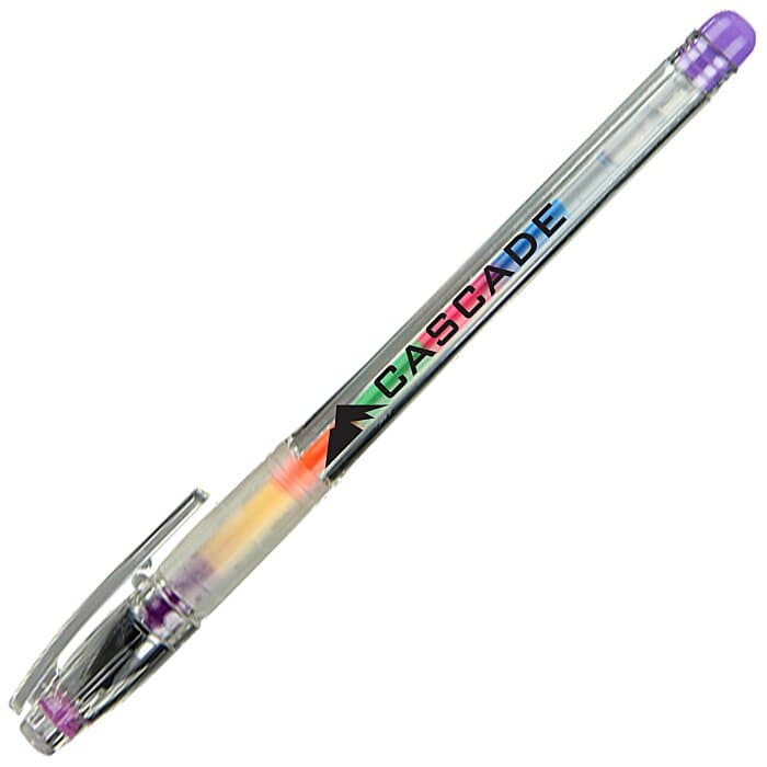 Rainbow Gel Gripper Pen