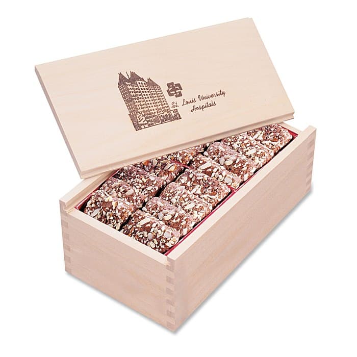Wooden Box with Toffee